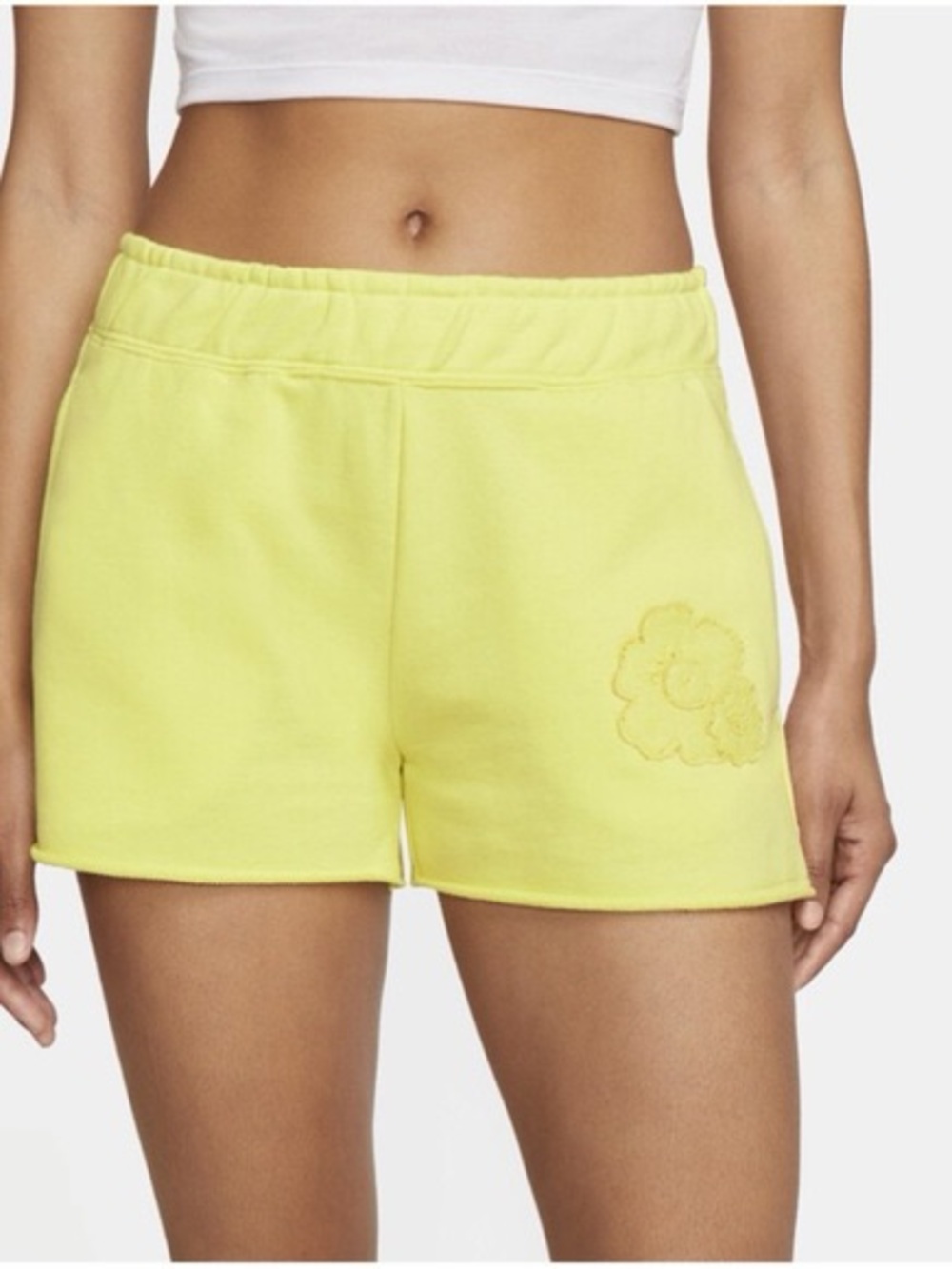 Nike French Terry “Mama” Shorts with floral detail